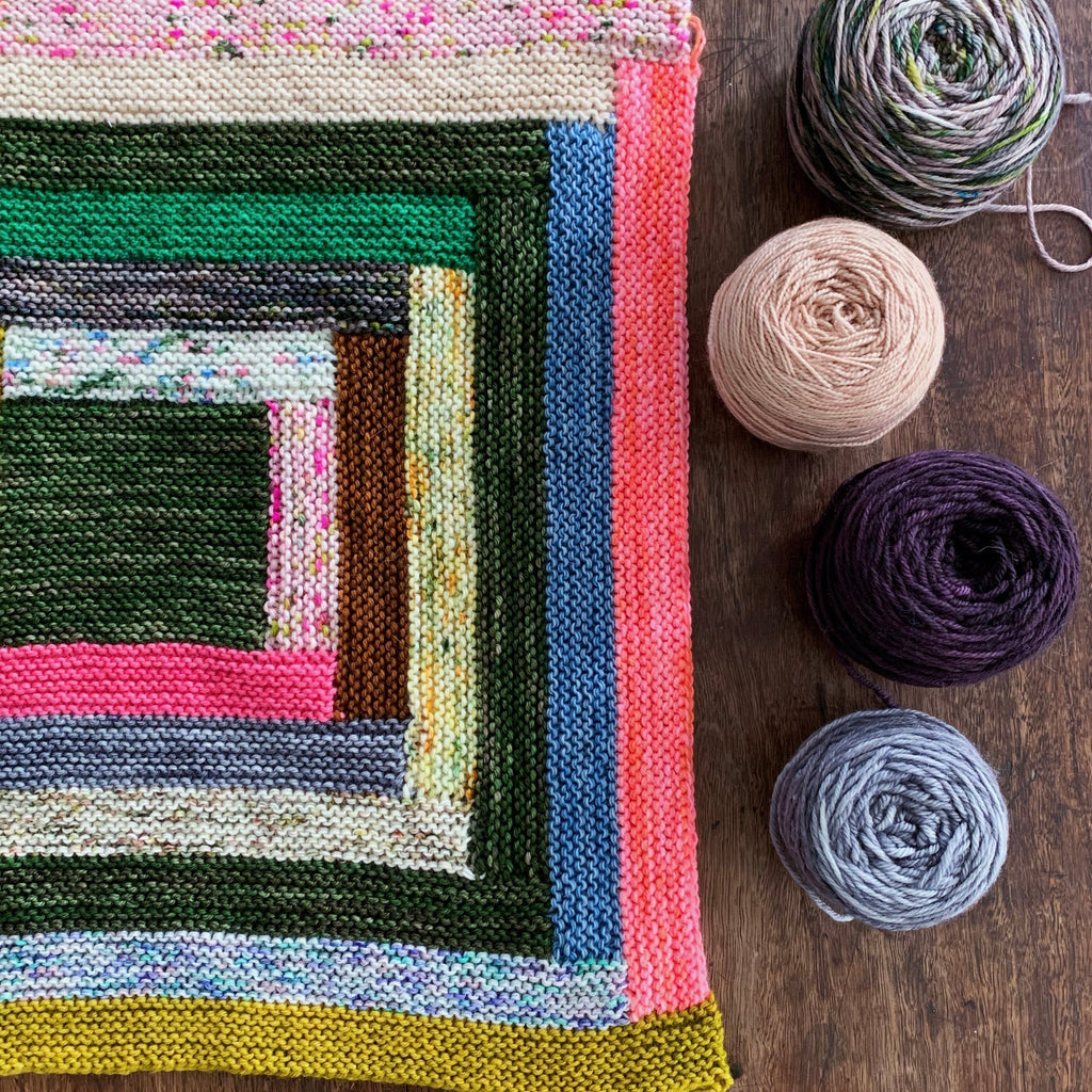 Scrappy Log Cabin Blanket Recipe