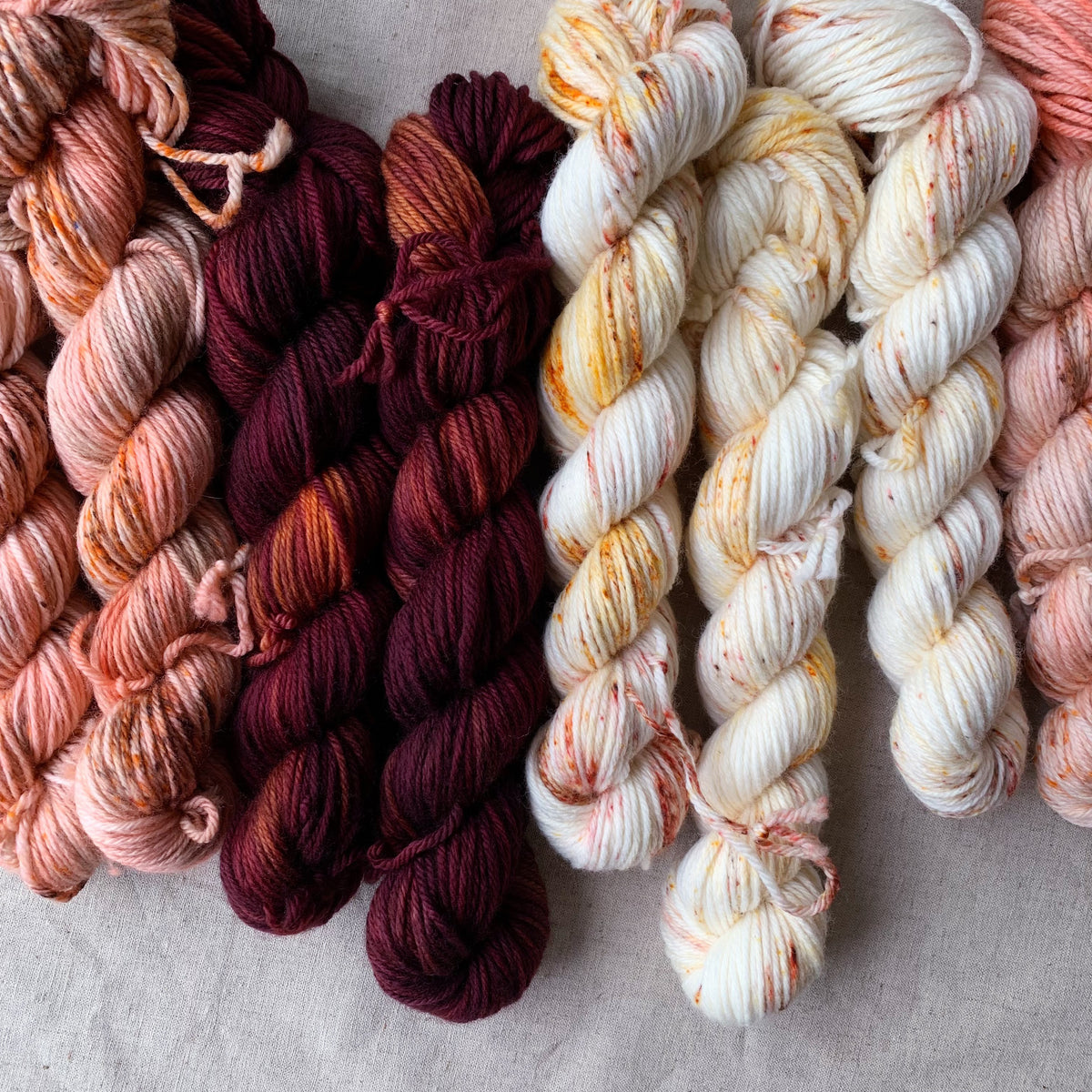 Scraptober yarn and knitting inspiration