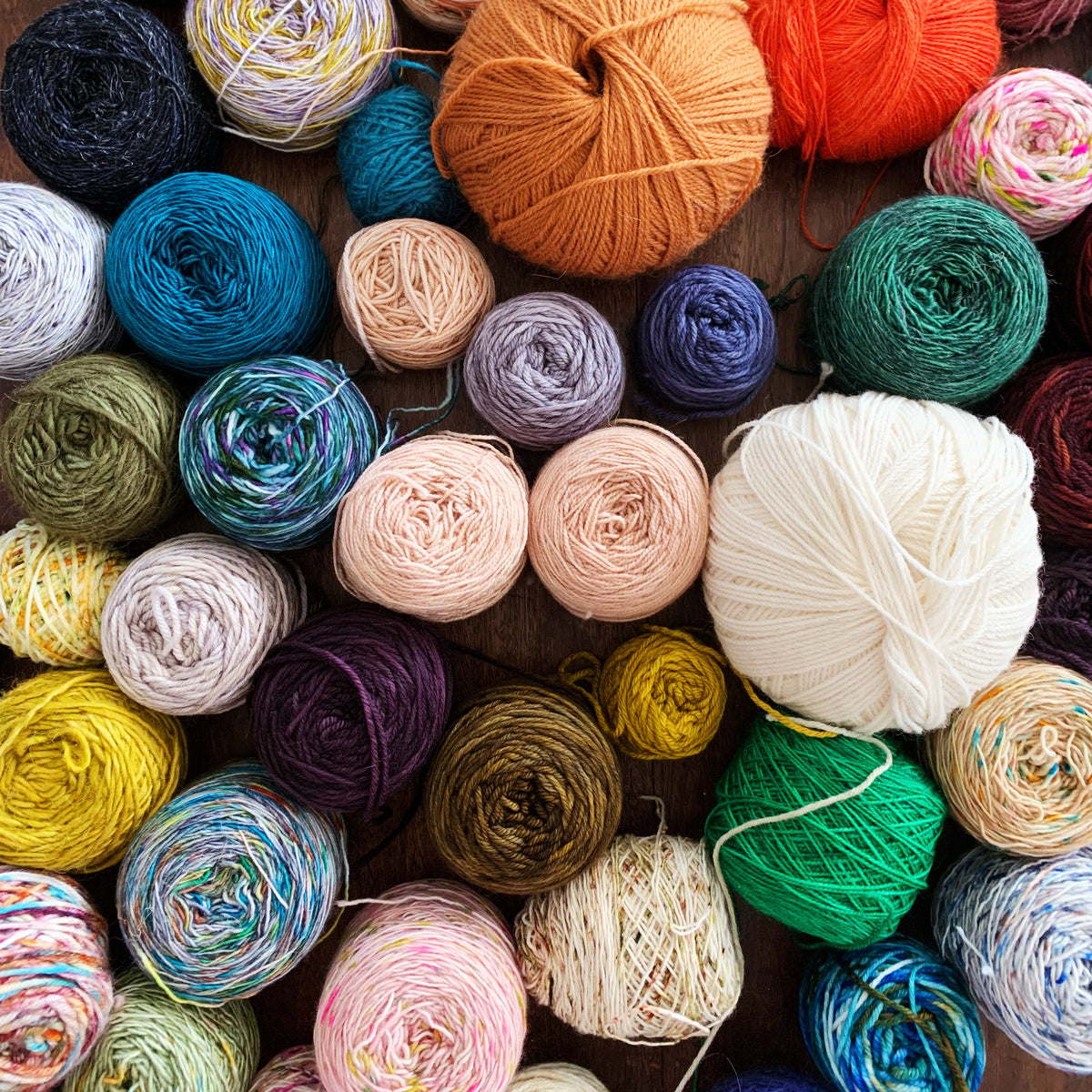 Scraptober yarn and knitting inspiration