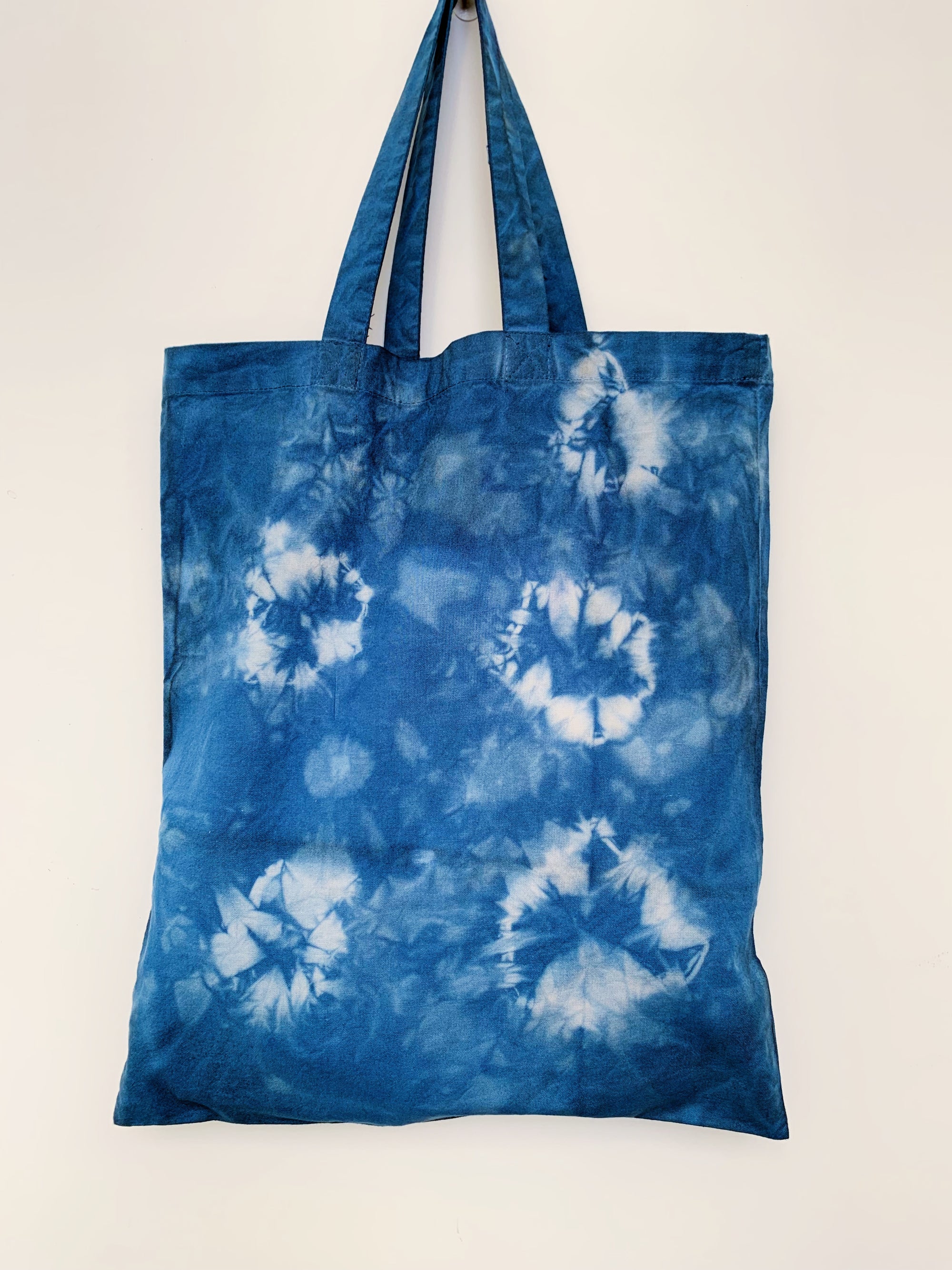 Snow - Shibori-Dyed Project Bag - Winter Solstice Collection