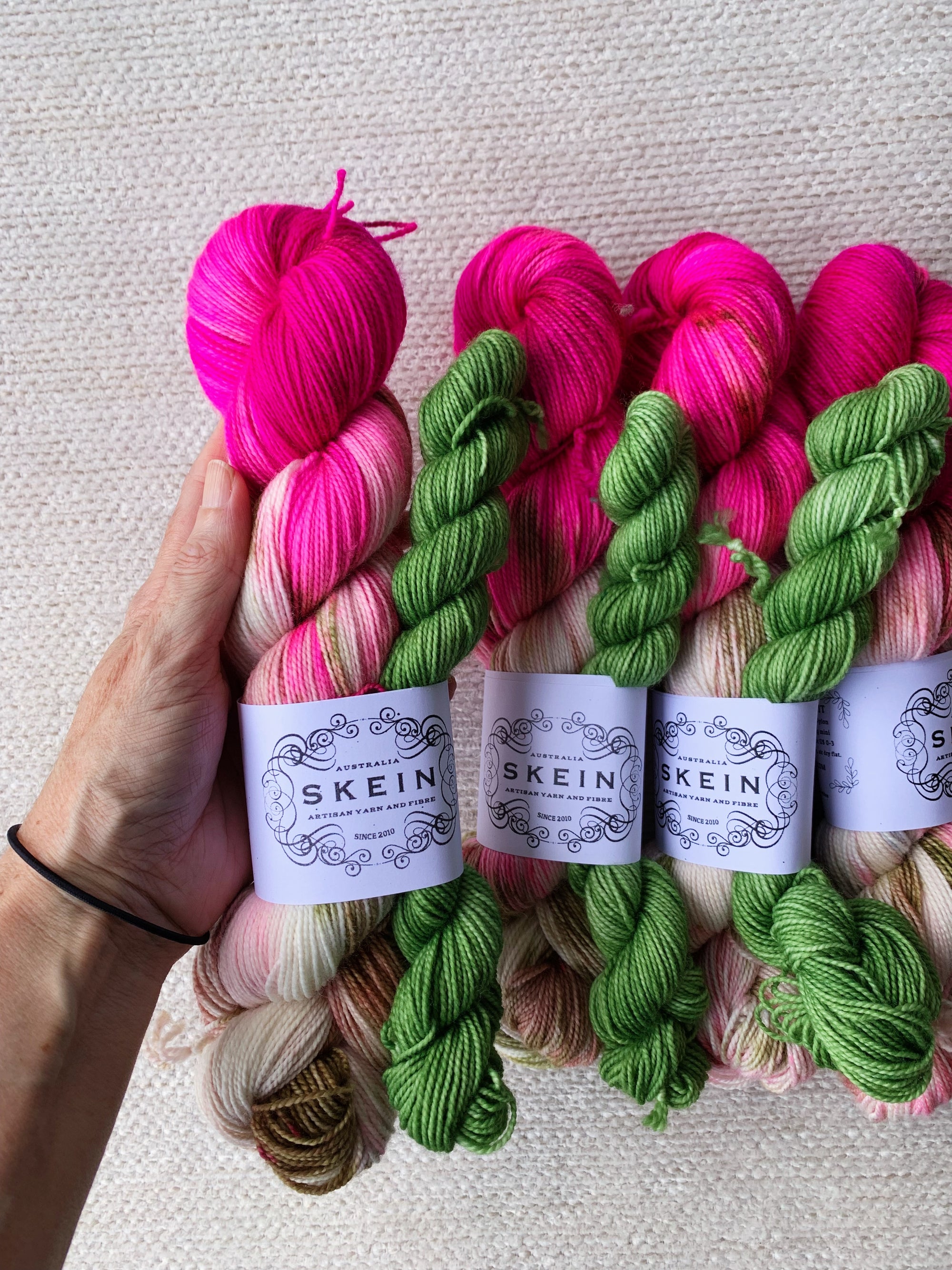 Cherry Sundae with Pistachios - Sugar Rush Sock Kit