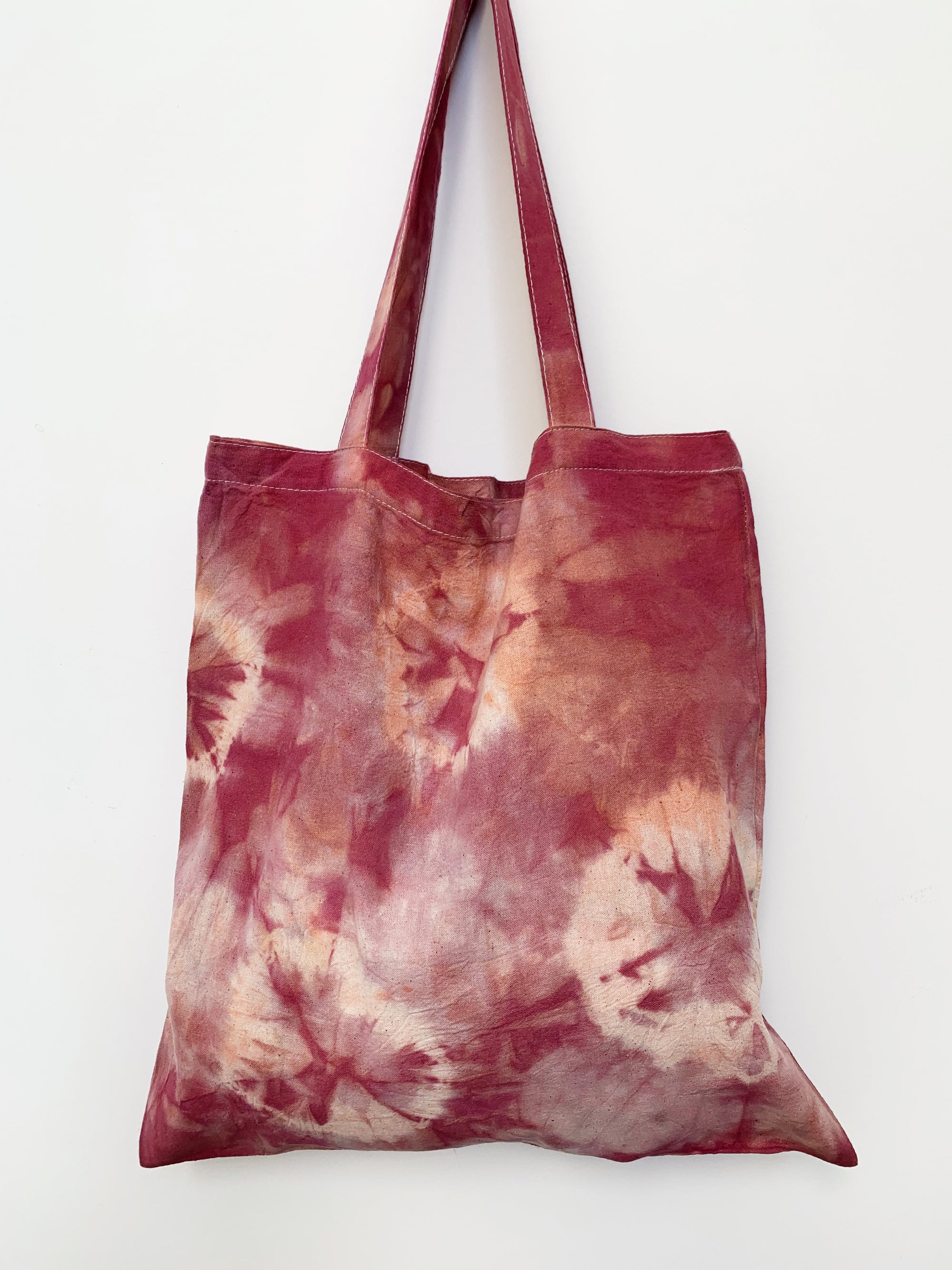 Red Tiger Eye - Shibori-Dyed Project Bag - Crystal Collection