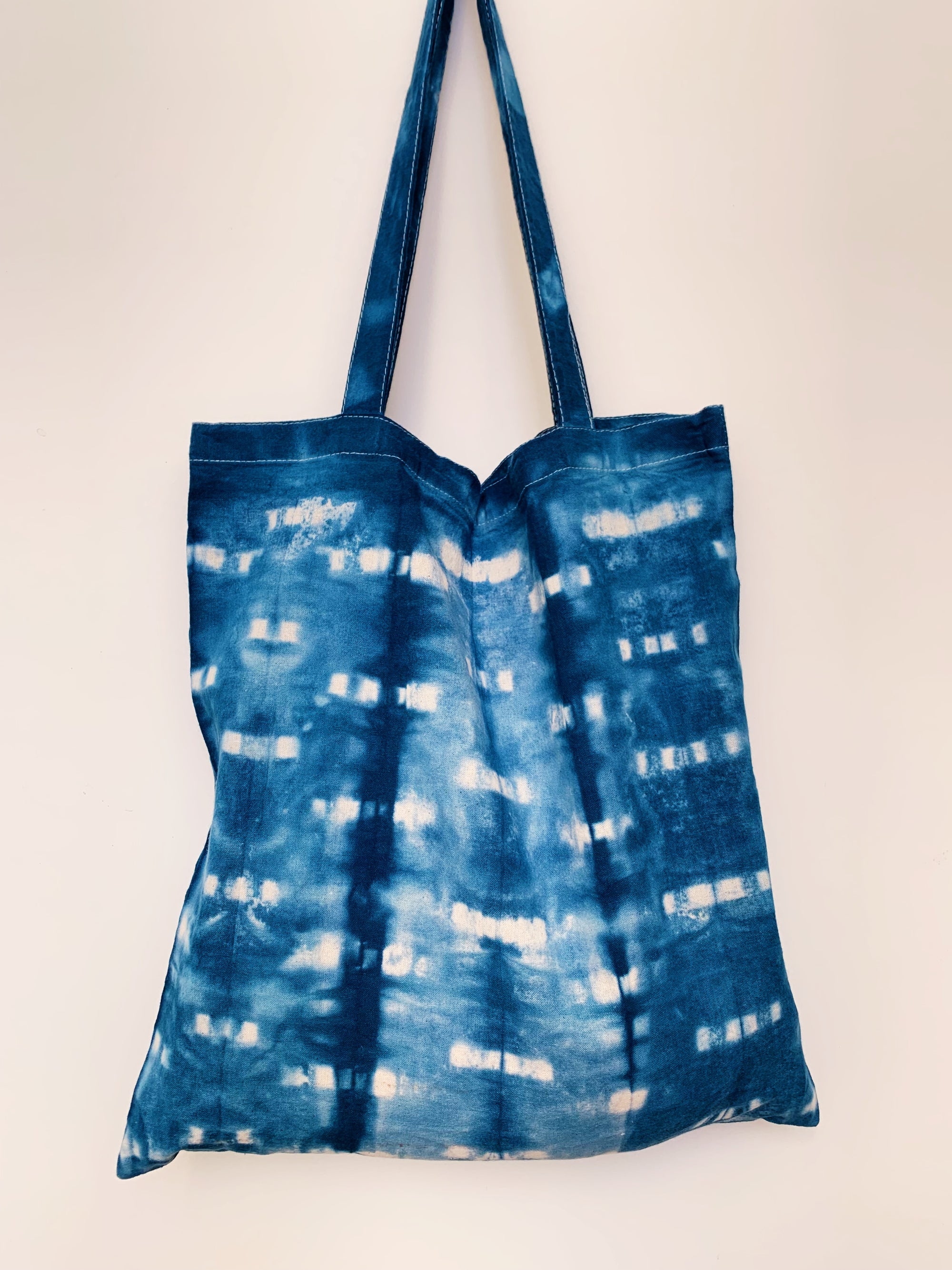 Covellite - Shibori-Dyed Project Bag - Crystal Collection