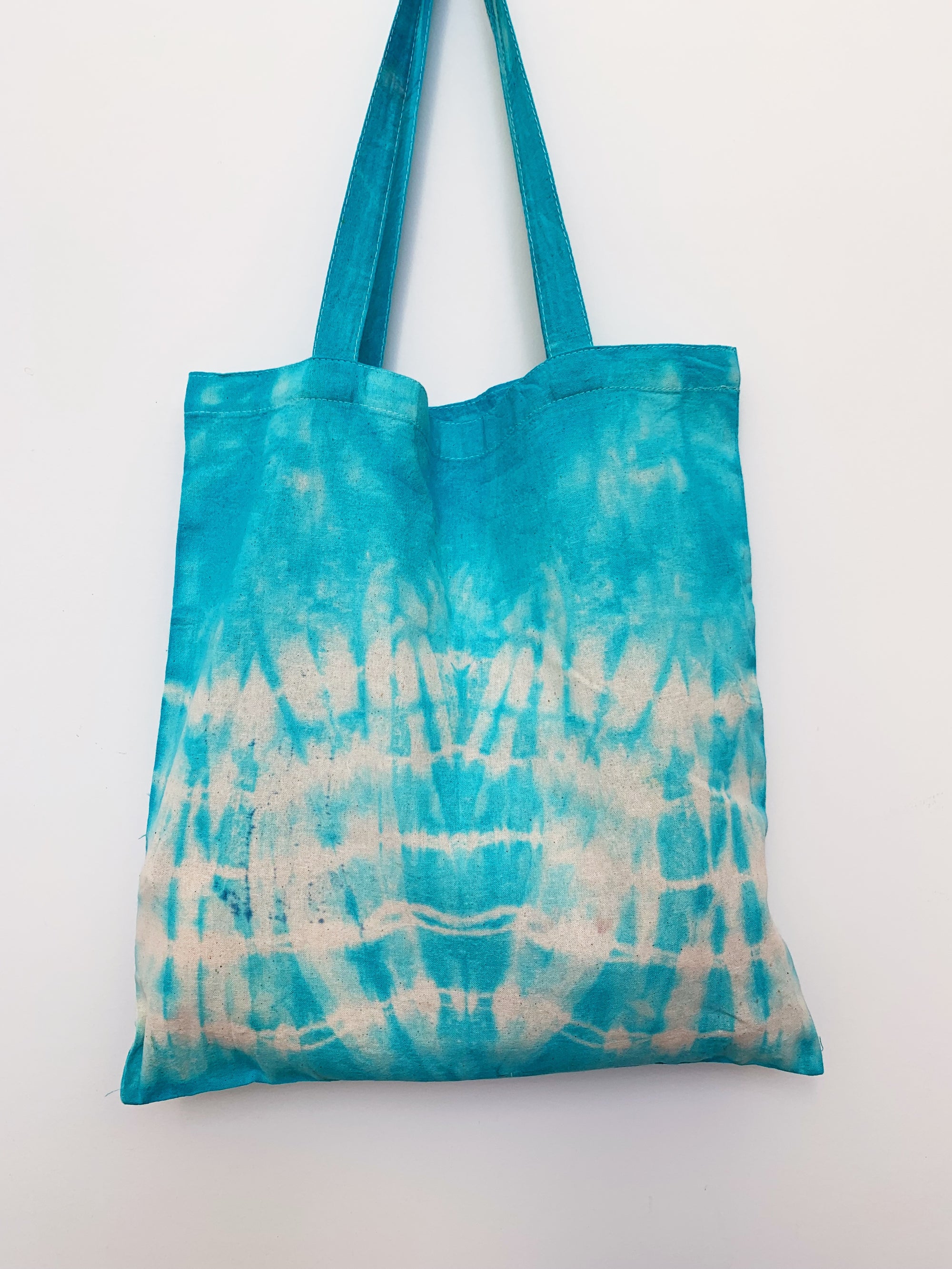 Chrysocolla - Shibori-Dyed Project Bag - Crystal Collection