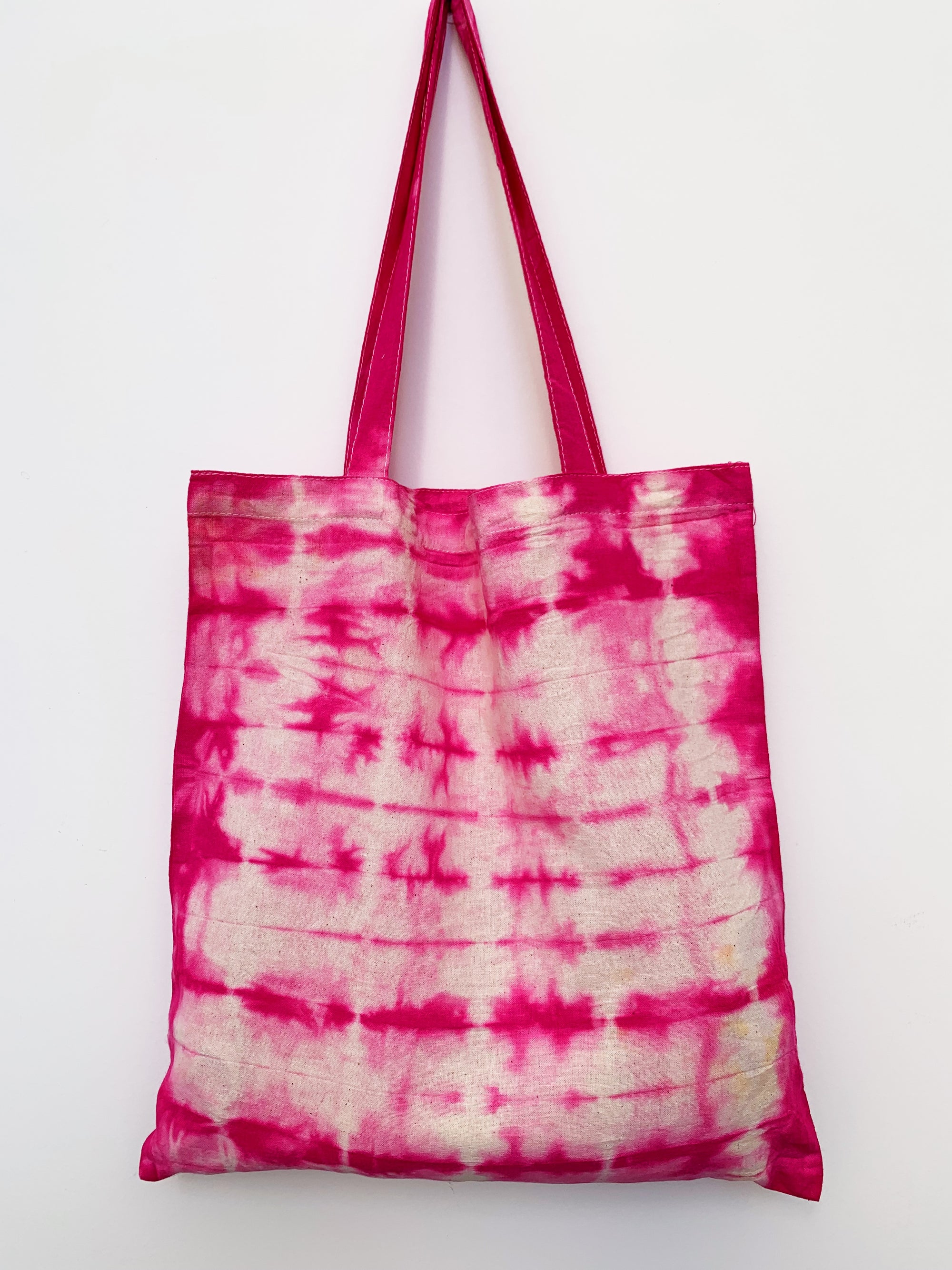 Pink Zebra Jasper - Shibori-Dyed Project Bag - Crystal Collection