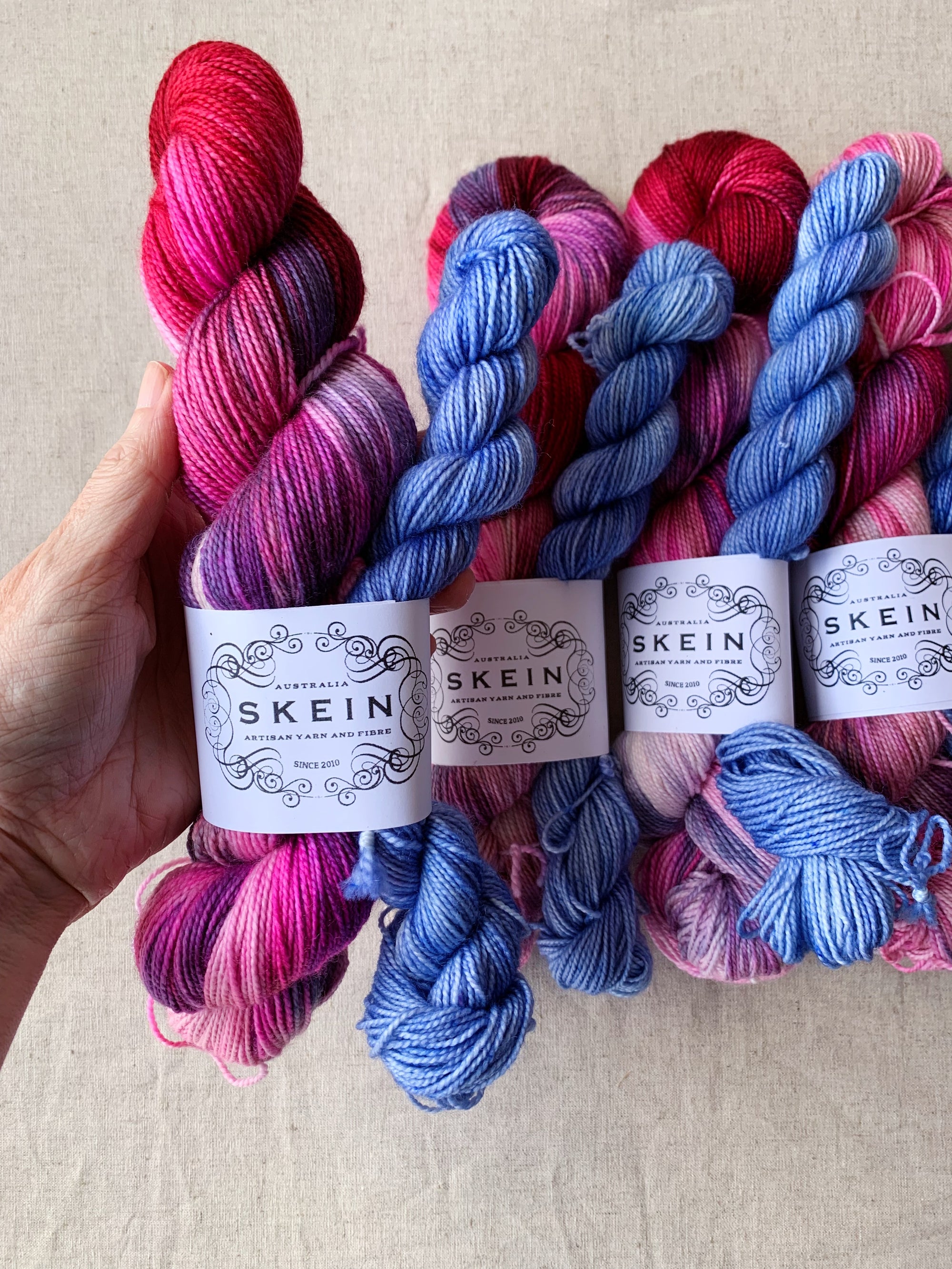 Raspberry Shortcake with Blueberry Milkshake - Sugar Rush Sock Kit