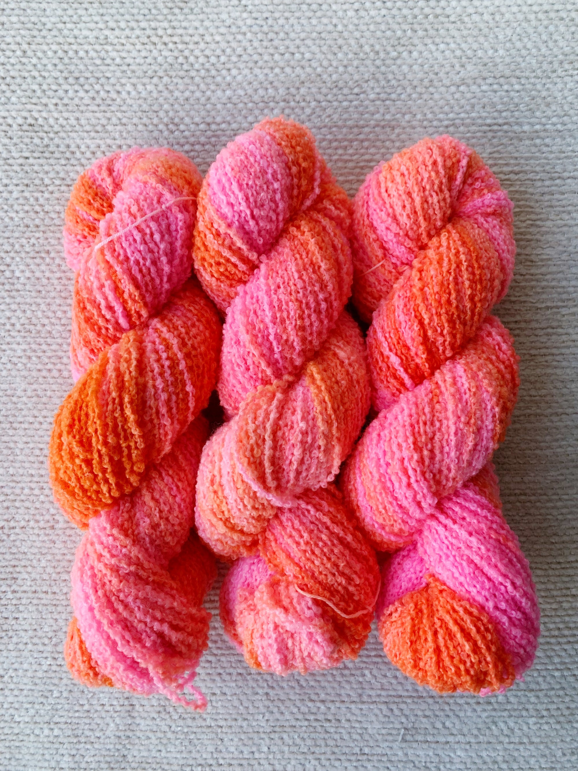 Fluro Peach - Curly DK