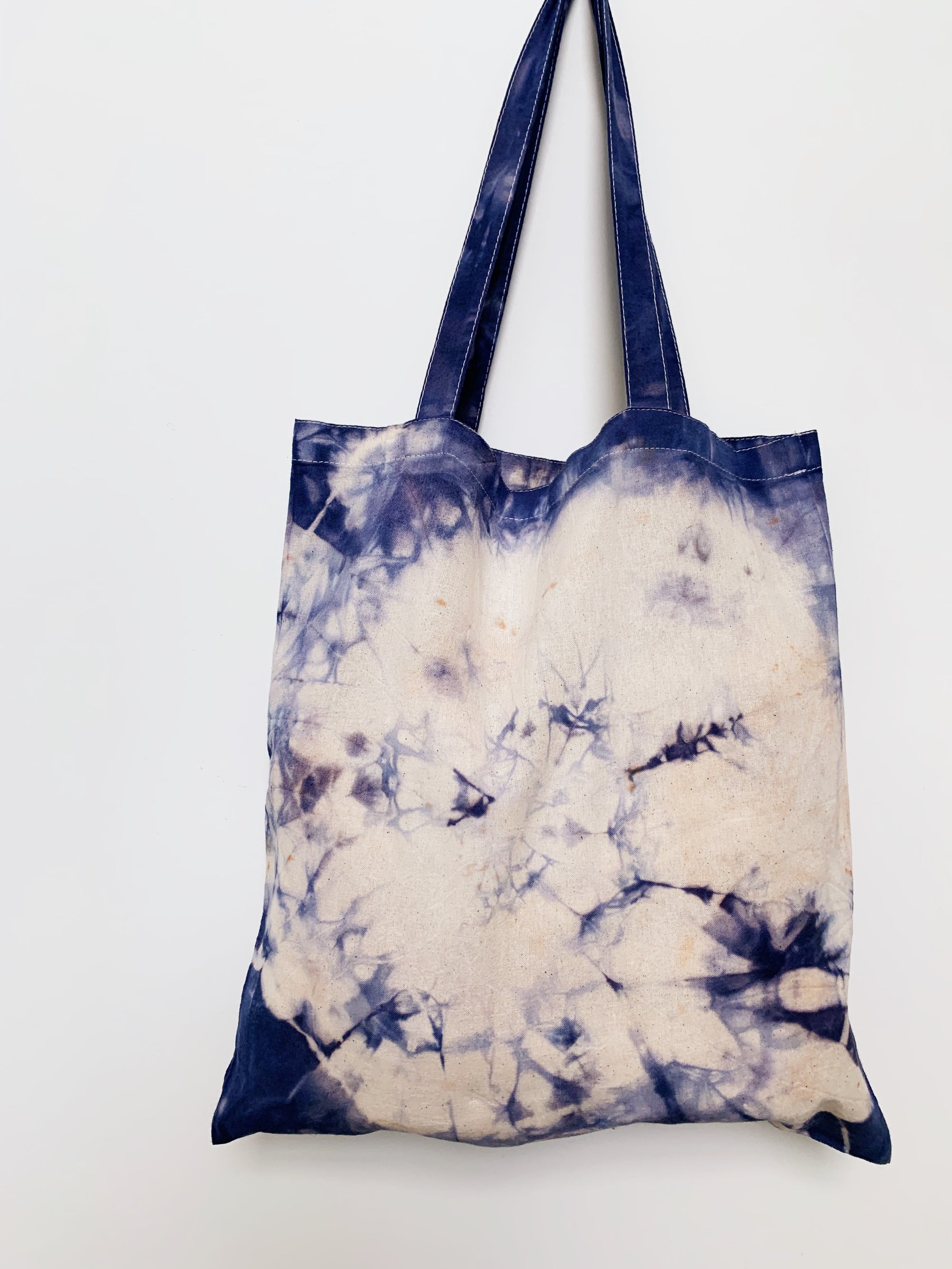Wave - Shibori-Dyed Project Bag