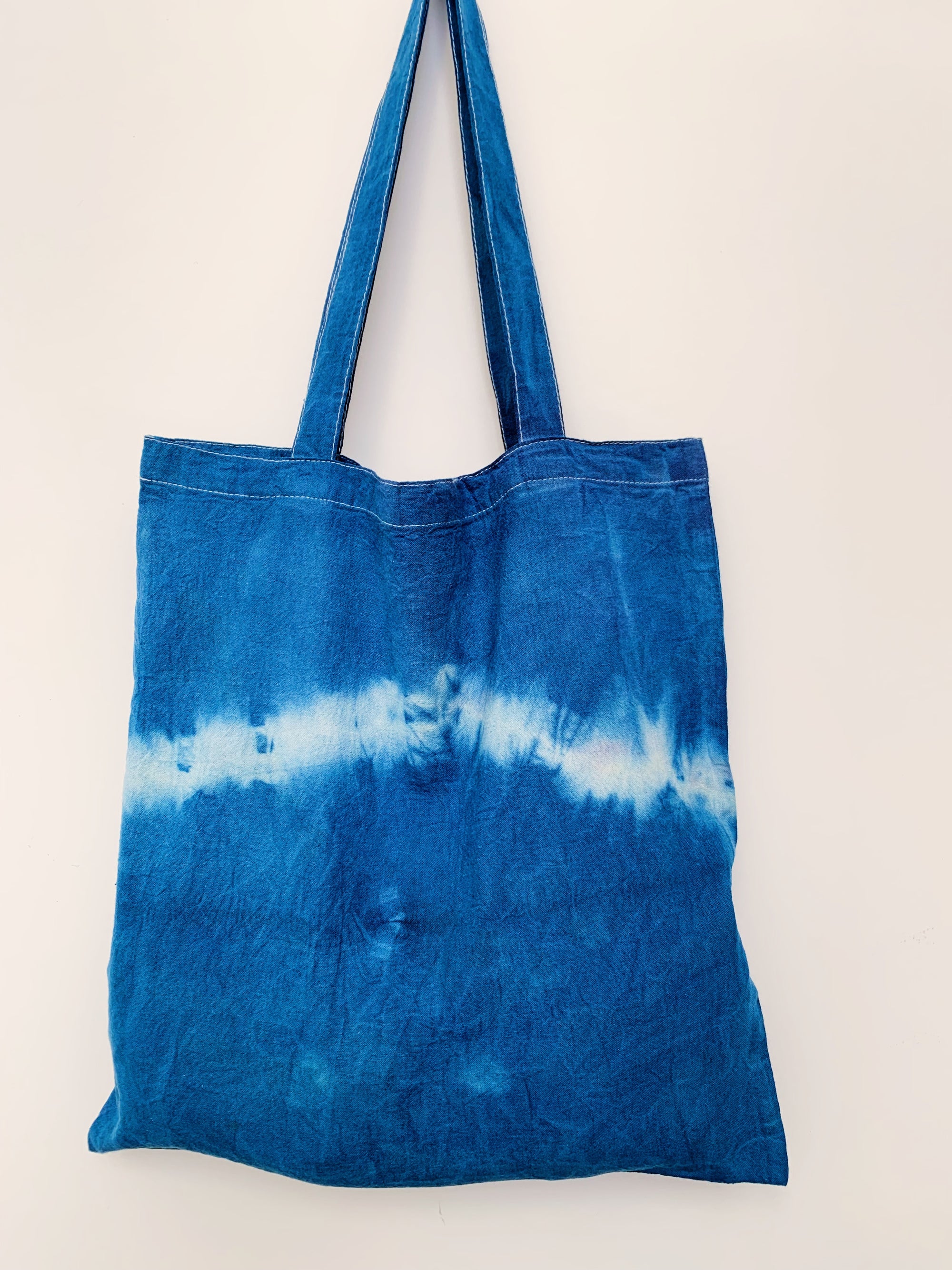 Winter - Shibori-Dyed Project Bag - Winter Solstice Collection