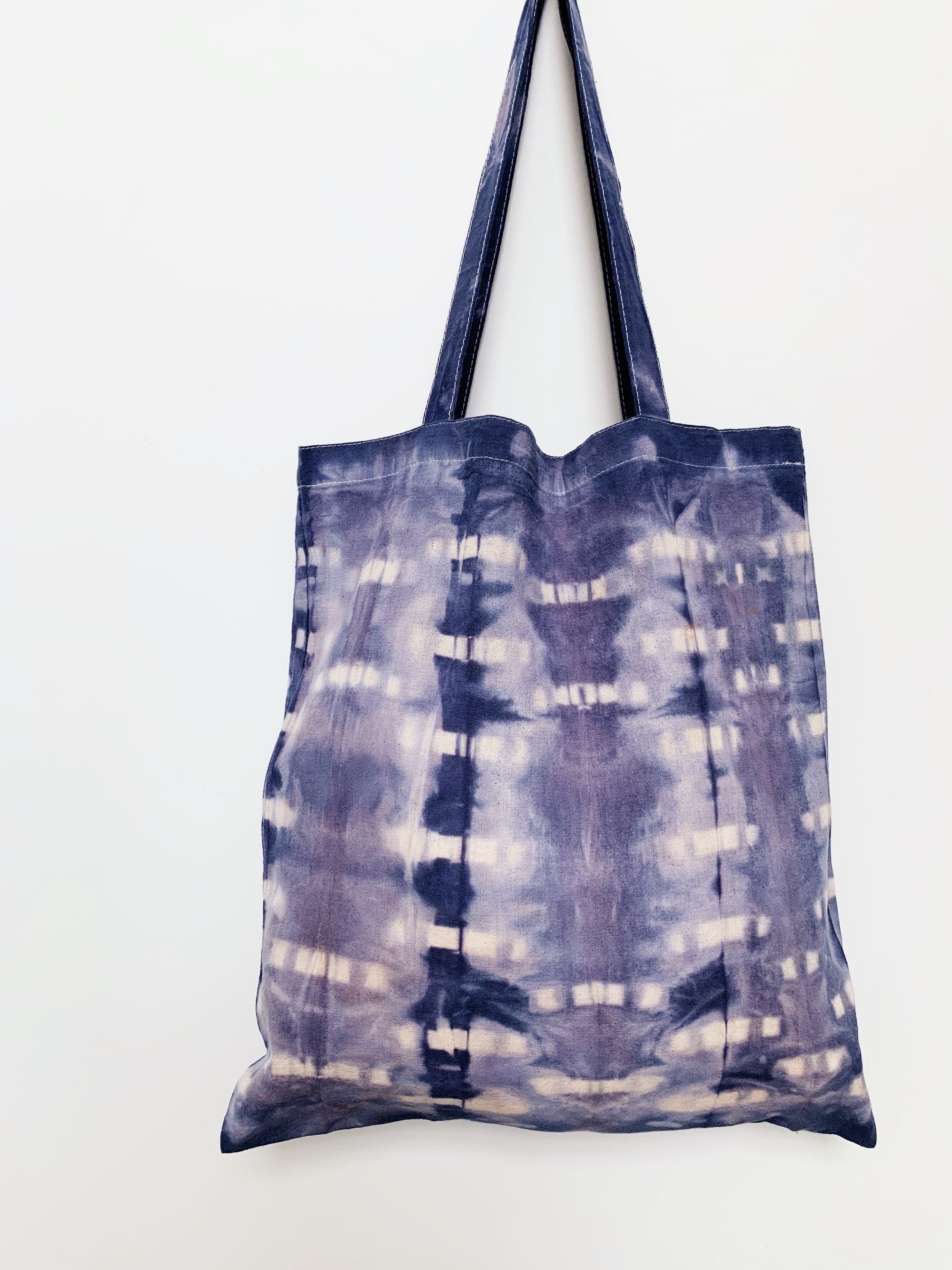 Ocean - Shibori-Dyed Project Bag